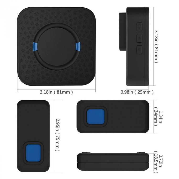 交流供電家用遠距離遙控無線門鈴N6黑 交流供電門鈴 第10張