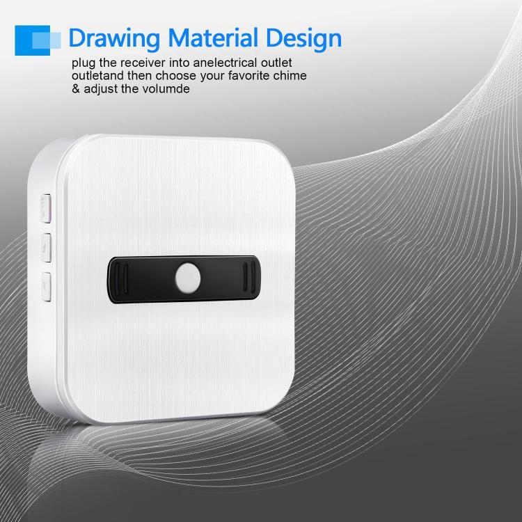 交流供電家用遠距離遙控無線門鈴N8白色 交流供電門鈴 第2張
