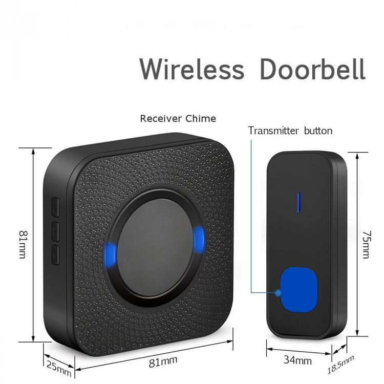 家用無線門鈴遠距離防水直流電池音樂電子門鈴N9K 直流電池門鈴 第4張