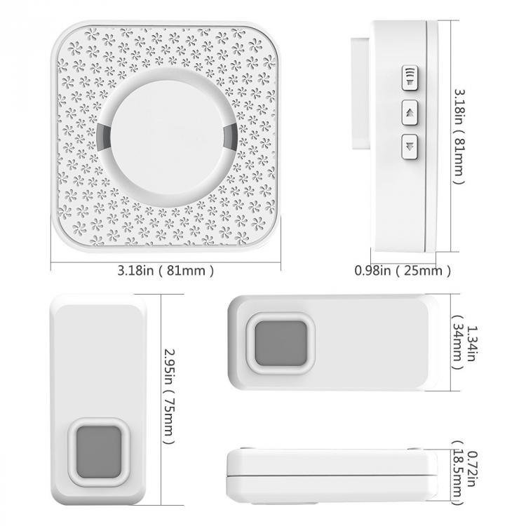 交流供電家用遠距離遙控無線門鈴N6黑 交流供電門鈴 第16張