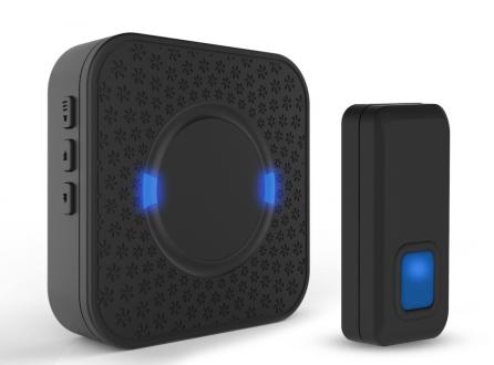 交流供電家用遠距離遙控無線門鈴N6黑