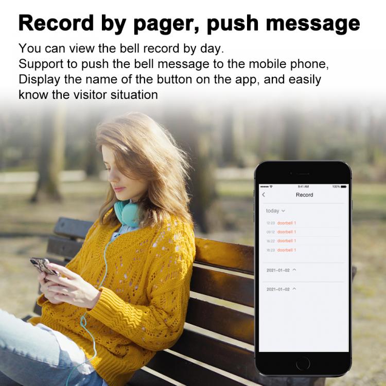 交流供電無線家用防水門鈴N60D1遠距離300米傳輸55首鈴聲美規歐規英規澳規日規插頭無線門鈴 交流供電門鈴 第12張