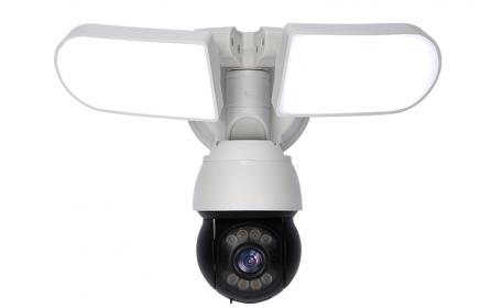 家家安涂鴉tuya泛光燈戶外防水高清夜視球機攝像頭庭院操場廣場道路照明監控兩用