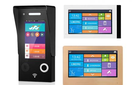 家家安別墅有線聯(lián)網(wǎng)可視對(duì)講套裝雷達(dá)感應(yīng)免接觸通話指紋識(shí)別聯(lián)動(dòng)解鎖指紋鎖對(duì)講門(mén)禁系統(tǒng)