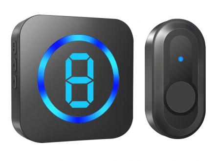 家家安多防區(qū)LED數(shù)顯智能無(wú)線叮咚防水門鈴新品上線