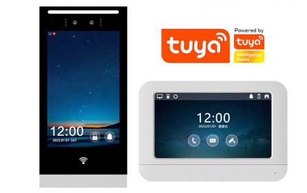 家家安別墅寫字樓商用辦公樓公寓小區配套專用可視對講一對一套裝WIFI人臉識別開鎖手機APP遠程開門