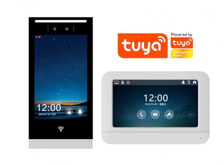 家家安別墅寫字樓商用辦公樓公寓小區(qū)配套專用可視對講一對一套裝WIFI人臉識別開鎖手機APP遠程開門