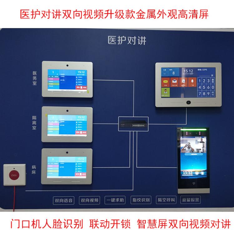 深圳醫(yī)護(hù)對(duì)講廠家醫(yī)院雙向可視呼叫醫(yī)護(hù)雙向視頻對(duì)講免接觸呼叫可視智慧屏套裝 品牌動(dòng)態(tài) 第2張