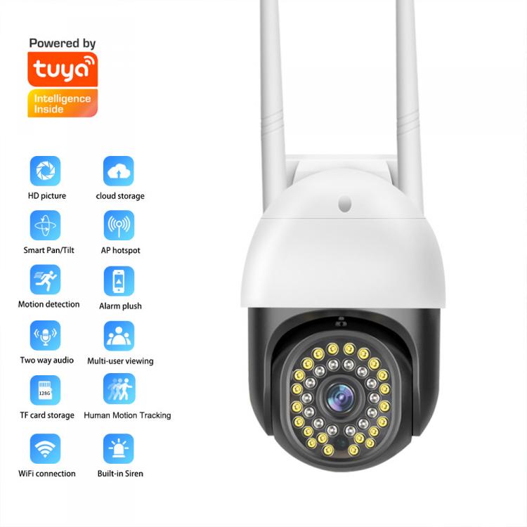 tuya涂鴉室外防水36燈球機(jī)TUYA戶外高清監(jiān)控攝像頭雙光源夜視全彩球形攝像機(jī) 品牌動態(tài) 第1張