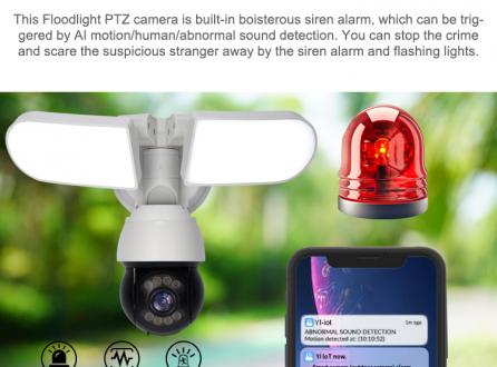 涂鴉雙燈監控攝像頭TUYA爆款出口400萬高清WIFI+網口高亮雙燈庭院監控攝像機廠家批發可定制